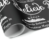 Minimalistisch Moderne stilvolle Personalisierte W Geschenkpapier (Rolleneckpunkt)