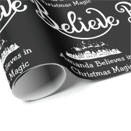 Minimalistisch Moderne stilvolle Personalisierte W Geschenkpapier