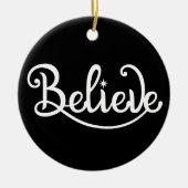 Minimalistisch Moderne stilvolle Personalisierte W Keramik Ornament (Vorne)