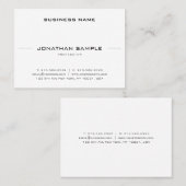 Minimalistisch Moderne stilvolle Sleek Graceful Sc Visitenkarte (Vorne/Hinten)