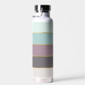 Minimalistisch Moderne Streifen Personalisiert Trinkflasche (Rechts)