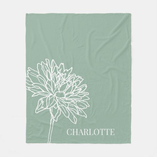 Minimalistisch-Moderne Zuhause Fleecedecke (Vorderseite)