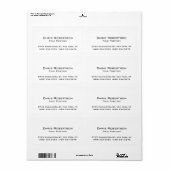 Minimalistisch Moderner Chic Schwarz-weiß charmant (Vorne)