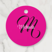 Minimalistisch moderner Monogramm Anfangsname heiß Geschenkanhänger (Vorderseite)