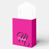 Minimalistisch moderner Monogramm Anfangsname heiß Geschenkschachtel (Geöffnet)