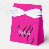 Minimalistisch moderner Monogramm Anfangsname heiß Geschenkschachtel (Vorderseite)