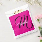 Minimalistisch moderner Monogramm Anfangsname heiß Geschenktütchen (Versiegelt)