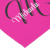 Minimalistisch moderner Monogramm Anfangsname heiß Kurzer Tischläufer (Ecke)