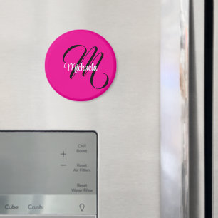 Minimalistisch moderner Monogramm Anfangsname heiß Magnet