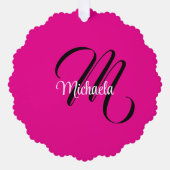 Minimalistisch moderner Monogramm Anfangsname heiß Ornament Karte (Vorderseite)