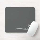 Minimalistisch moderner Monogramm Mousepad (Mit Mouse)