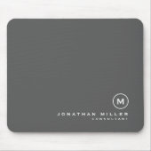 Minimalistisch moderner Monogramm Mousepad (Vorne)