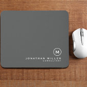 Minimalistisch moderner Monogramm Mousepad