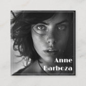 Minimalistisch Moderner QR-Code für Berufliches Fo Quadratische Visitenkarte (Vorderseite)