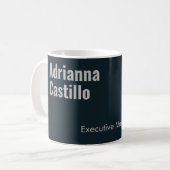 Minimalistisch Moderner Schlichter Fetttext Kaffeetasse (Vorderseite Links)
