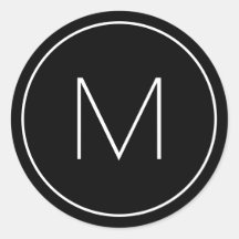 Minimalistisch Moderner Schriftart Single Letter M