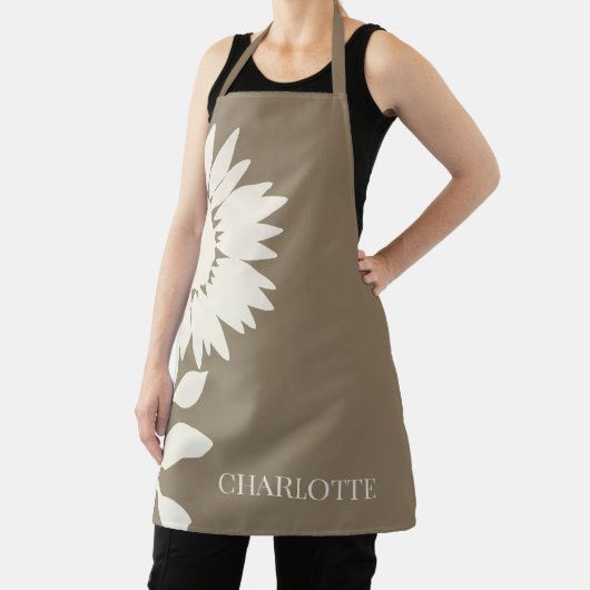 Minimalistisch Moderner Sonnenblumen-Individuelle Schürze (InSitu)
