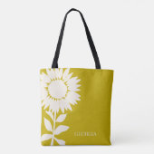 Minimalistisch Moderner Sonnenblumen-Individuelle Tasche (Rückseite)