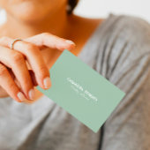 Minimalistisch moderner, umkehrbarer Bereich Grün/ Visitenkarte