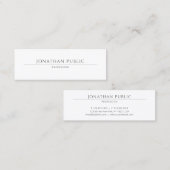 Minimalistisch Modernes Berufliches Elegantes Einf Mini Visitenkarte (Vorne/Hinten)