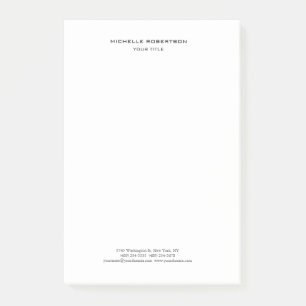 Minimalistisch Modernes Berufliches Kreatives Post-it Klebezettel