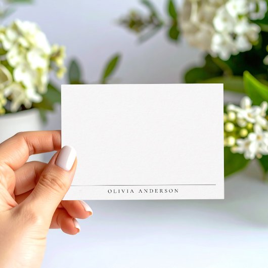 Minimalistisch Modernes Berufliches Monogramm Mitteilungskarte