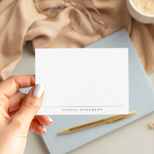 Minimalistisch Modernes Berufliches Monogramm Mitteilungskarte