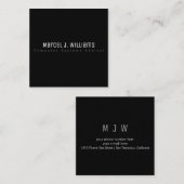 minimalistisch modernes berufliches, schlichtes Sc Quadratische Visitenkarte (Vorne/Hinten)