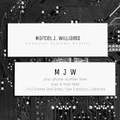 Minimalistisch Modernes, berufliches schlichtes We Mini Visitenkarte