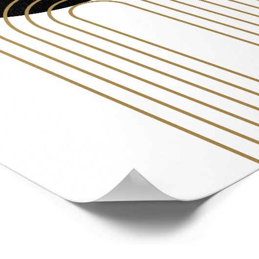 Minimalistisch Modernes Boho Mitte Jahrhundert zei Poster (Ecke)