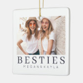 Minimalistisch Modernes Chic Best Friends BESTE FR Keramikornament (Links)