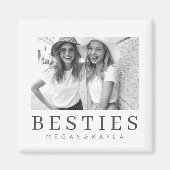 Minimalistisch Modernes Chic Best Friends BESTE FR Magnet (Vorne)