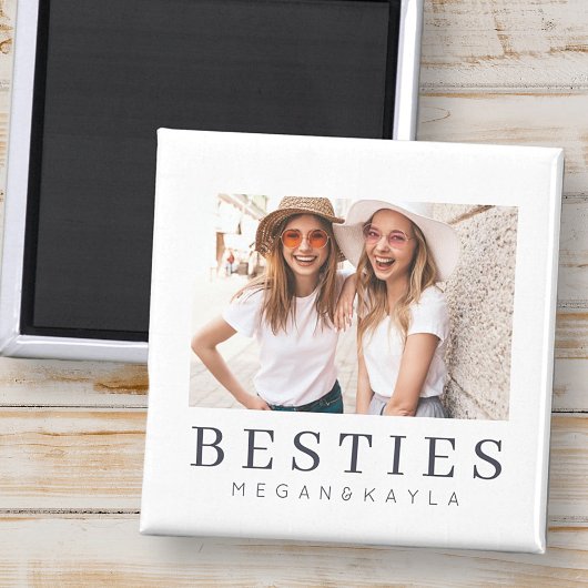Minimalistisch Modernes Chic Best Friends BESTE FR Magnet