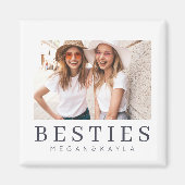Minimalistisch Modernes Chic Best Friends BESTE FR Magnet (Vorne)