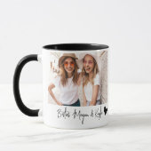 Minimalistisch Modernes Chic Best Friends BESTE FR Tasse (Links)
