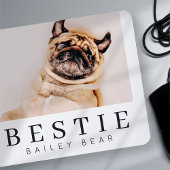 Minimalistisch Modernes Chic Pet Bestie BESTE FREU Mousepad