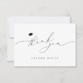 Minimalistisch Modernes Chic Script Eleganter Absc Dankeskarte (Vorderseite)