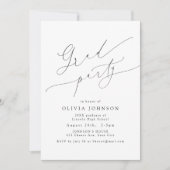 Minimalistisch Modernes Chic Script Eleganter Absc Einladung (Vorderseite)