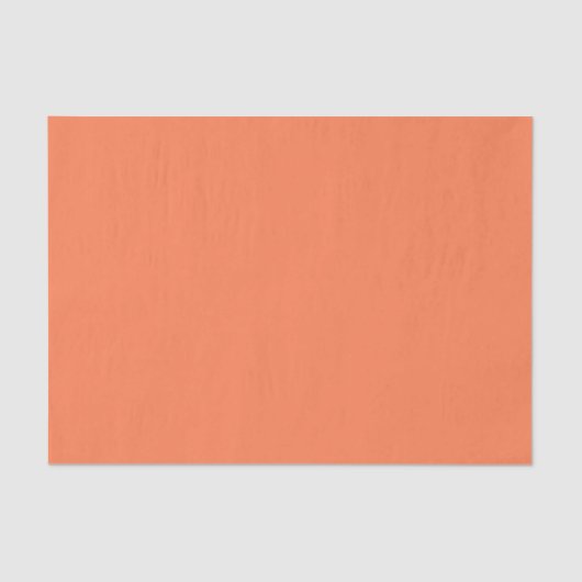 Minimalistisch-Modernes Coral Orange Seidenpapier (Vorderseite)