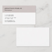 Minimalistisch Modernes Design Schlicht trendy Visitenkarte (Vorne/Hinten)