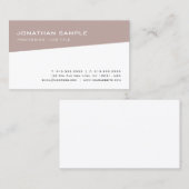 Minimalistisch Modernes Design Trendy Schlicht Visitenkarte (Vorne/Hinten)