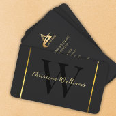 Minimalistisch Modernes, elegantes Monogramm Beruf Visitenkarte