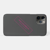 Minimalistisch Modernes Elegantes Neon Case-Mate iPhone Hülle (Rückseite (Horizontal))