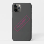 Minimalistisch Modernes Elegantes Neon Case-Mate iPhone Hülle (Rückseite)