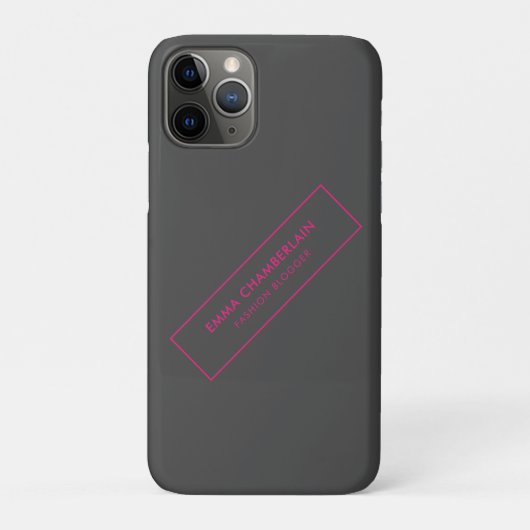Minimalistisch Modernes Elegantes Neon Case-Mate iPhone Hülle (Rückseite)