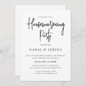 Minimalistisch Modernes elegantes Party zur Housew Einladung (Vorne/Hinten)