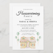 Minimalistisch Modernes elegantes Party zur Housew Einladung (Vorne/Hinten)