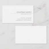 Minimalistisch Modernes Elegantes Trendy Chic Beru Visitenkarte (Vorne/Hinten)