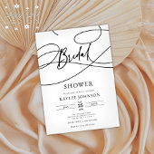 Minimalistisch Modernes Extravagantes Drehbuch "Br Einladung