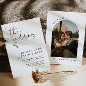 Minimalistisch Modernes Foto Arch Einladung